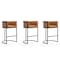 Manhattan Comfort Cosmopolitan Barstool in Camel and Black, PK3 3-BS015-CL - alternate 1